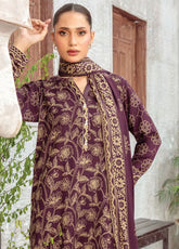 LSM Lakhany Printed Pashmina 3 Piece Unstitched Suit LSM25PP D-LG-IZ-0511-A